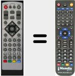 Replacement remote control for T102FTAUSBPVR