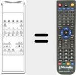 Replacement remote control for TC142