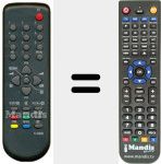 Replacement remote control for R40B02