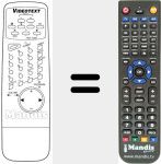 Replacement remote control for 1402