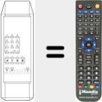 Replacement remote control for 20 PR