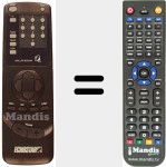 Replacement remote control for AB-100