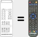 Replacement remote control for DIGICOMPUTER 44 KEYS