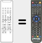 Replacement remote control for DTV 1 DIGITAL