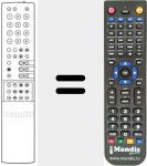 Replacement remote control for FB 100
