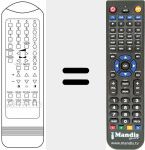Replacement remote control for IR 5500