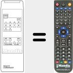 Replacement remote control for UNIVERSUM 7285372