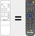 Replacement remote control for REMOTE T10