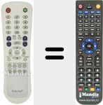 Replacement remote control for RM 612