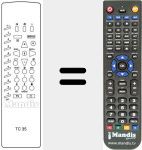 Replacement remote control for TC 35