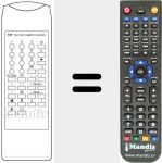 Replacement remote control for TV 5175 B