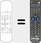 Replacement remote control for UT 1