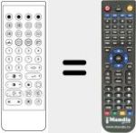 Replacement remote control for UKV 505