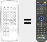 Replacement remote control for UNIVERSUM 9581851
