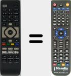 Replacement remote control for HD White-T