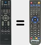 Replacement remote control for MI-671090010S