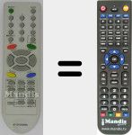 Replacement remote control for MI-6710V00090A