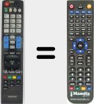 Télécommande pour remplacer MI-AKB72914207