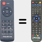 Replacement remote control for REMCON1982