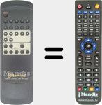 Replacement remote control for RM-CD90