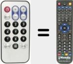 Replacement remote control for REMCON1321