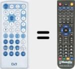 Replacement remote control for DVB001