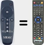 Replacement remote control for REMCON1781