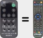 Télécommande pour remplacer RMT-DPF1 (148075711)