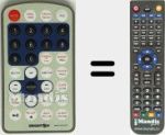Replacement remote control for BDVD-1074-TDT