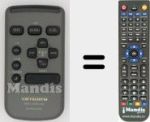 Replacement remote control for Carrozzeria (CXA6606)