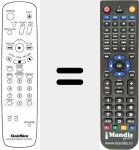Replacement remote control for 597086G