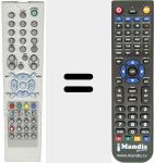 Replacement remote control for REMCON1271