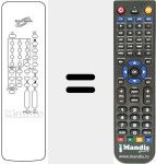 Replacement remote control for REMCON136