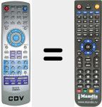 Replacement remote control for REMCON479