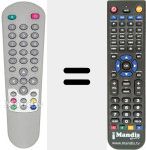 Replacement remote control for REMCON636
