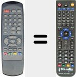 Replacement remote control for REMCON145
