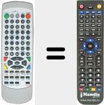 Replacement remote control for REMCON1307