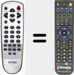 Replacement remote control for REMCON463