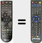 Replacement remote control for REMCON244