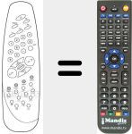Replacement remote control for RC1030