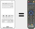 Telecomando sostituto di RM 604 B (A1009009A)