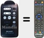 Télécommande pour remplacer RRMCG1263CESA