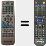 Replacement remote control for REMCON516