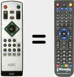 Replacement remote control for REMCON391