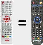 Replacement remote control for REMCON896