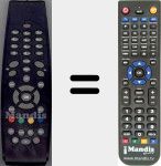 Télécommande pour remplacer ICAN2000T