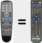 Replacement remote control for IPTV002