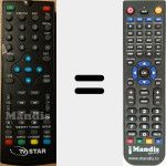 Replacement remote control for T2516HDUSBPVR
