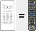 Télécommande pour remplacer RCT3707C (925TX0392)