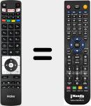 Télécommande pour remplacer RC5118F (0530019282)